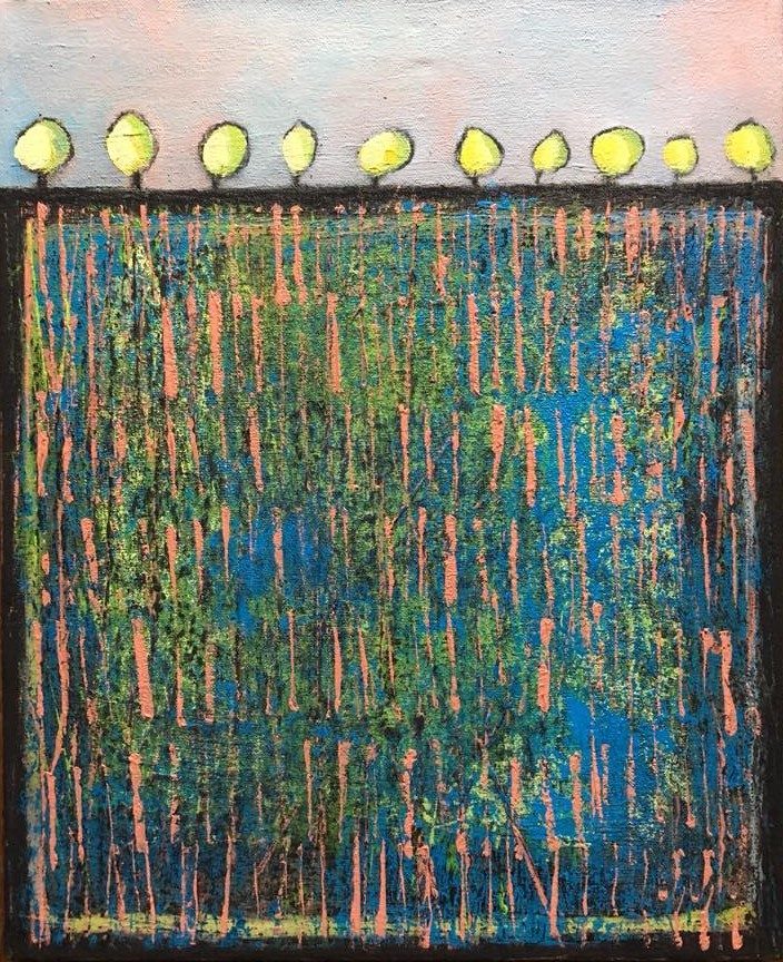 Acrylique et craie noire 33 x 40 cm 200€