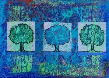 "Arbres de Vie" Acrylique 65 x 46,5 540 €